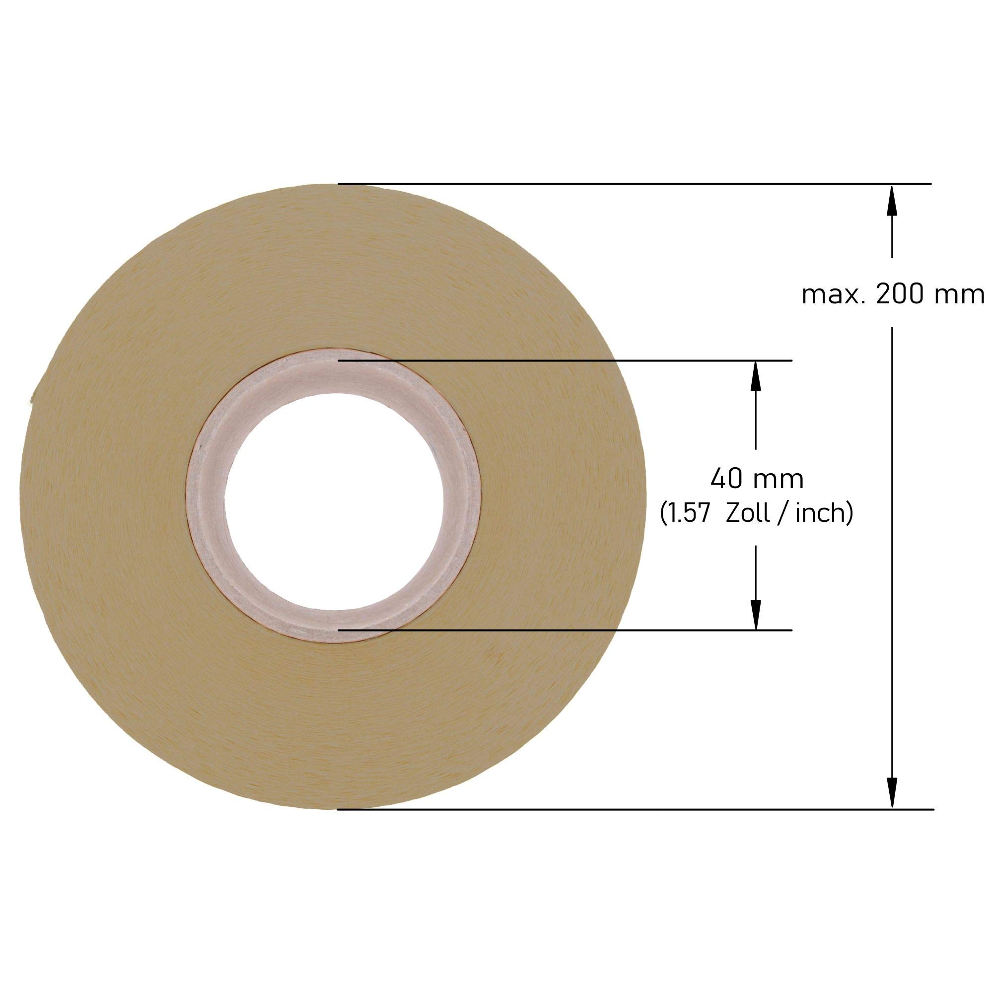 Labelident Thermo Waagenetiketten 58 x 60 mm - für Bizerba Waagen, 14.000 Preisetiketten für Waagen, 20 Rollen à 700 Etiketten, starke Klebkraft, 40 mm Kern