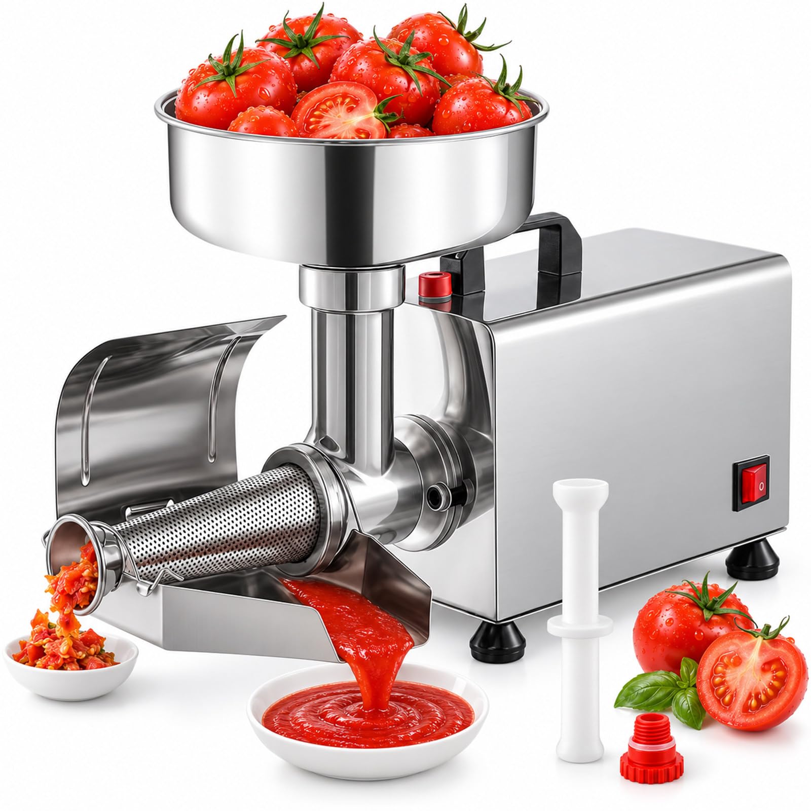 Passapomodoro Professionale 450W, Inox 304 per Salsa e Marmellata