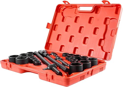 Miniatura 9 de VEVOR Juego de enchufes de impacto, surtido de enchufes de 34 pulgadas, juego de enchufes de accionamiento estándar de impacto SAE (78 pulgadas a 2