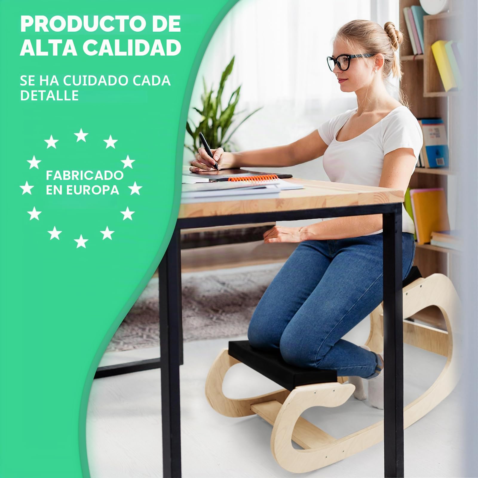 Silla ergonómica para rodillas y mecedora: mejora tu postura en casa y en la oficina