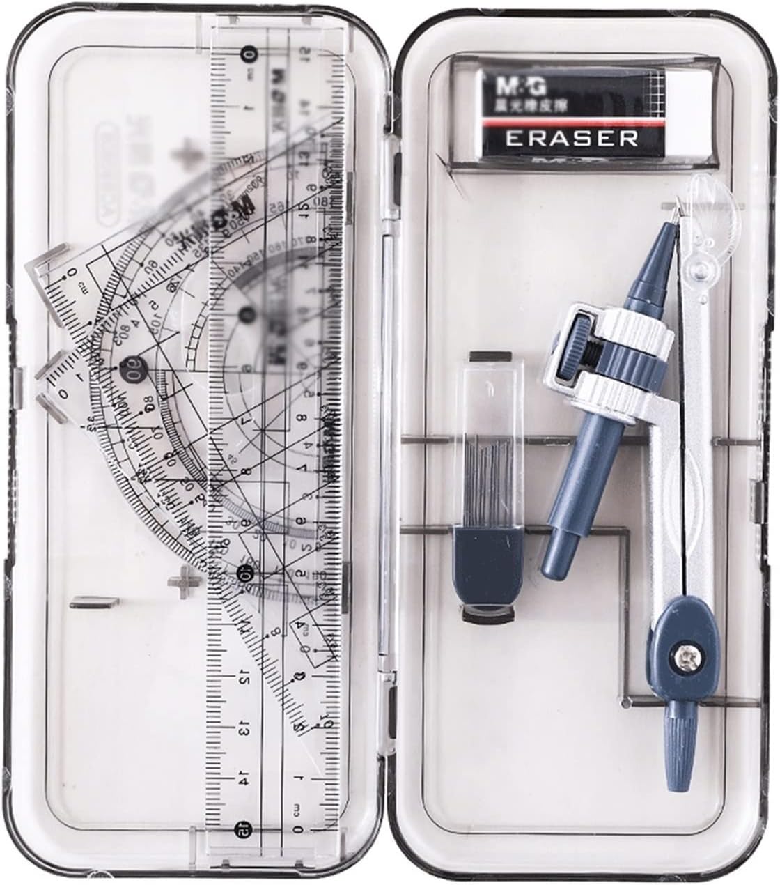Kompass Zeichnen Geometry Kit Set Zeichnungskompasskit mit Speicherbox