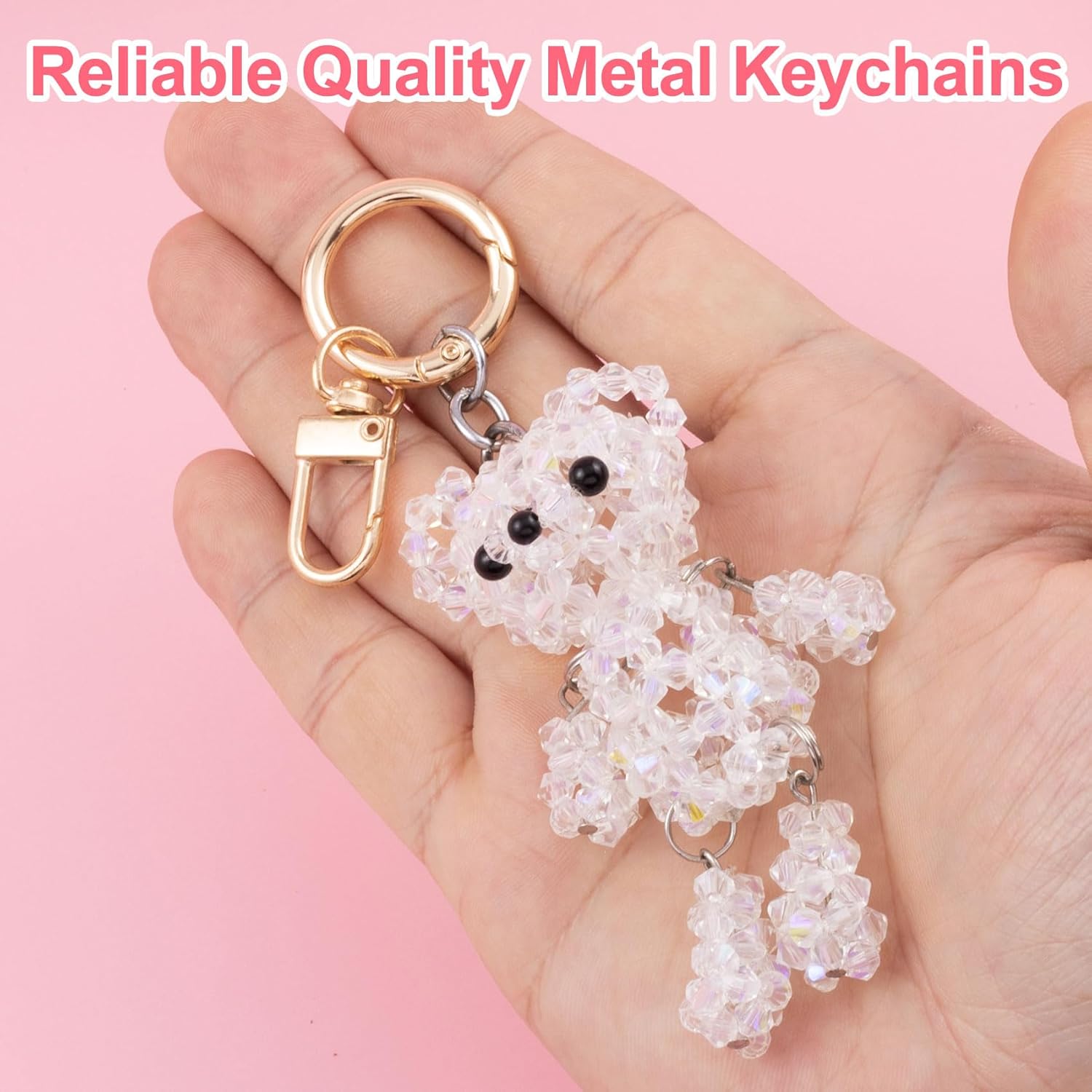 OIIKI 2 Sets Swivel Clasp Clips, Metal Swivel Snap Hook, Double Opening Key Chain Clip with Key Ring for DIY Crafts, Jewelry Clasps, Lanyard Making - Gold - Image 4