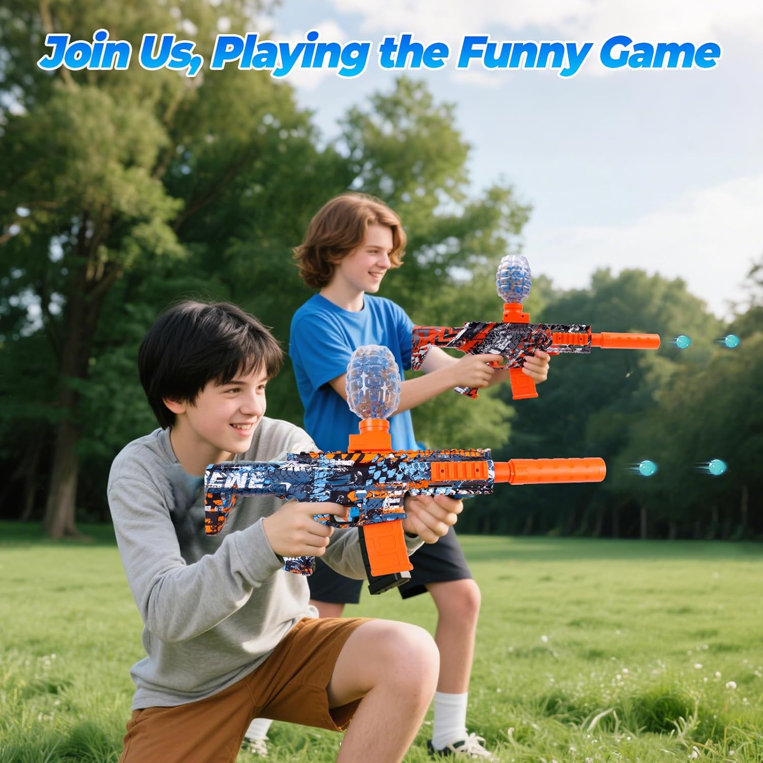2 Pack Gel Ball Blaster Splatter Toys 60000+ Balls - High Powerful 12 Per Seconds 160+ Fps Super High Speed Automatic Splat Toys for Age 14+