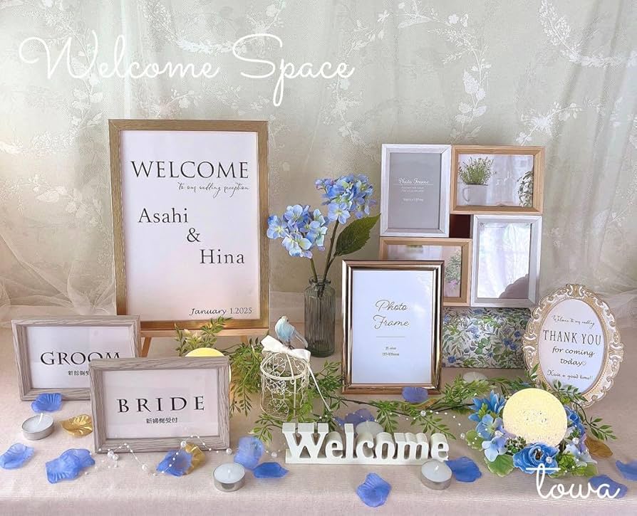紫　結婚式　ウェルカムスペース造花 フラワーツリー付ウェルカムスペース 結婚式 ウェルカムスペース