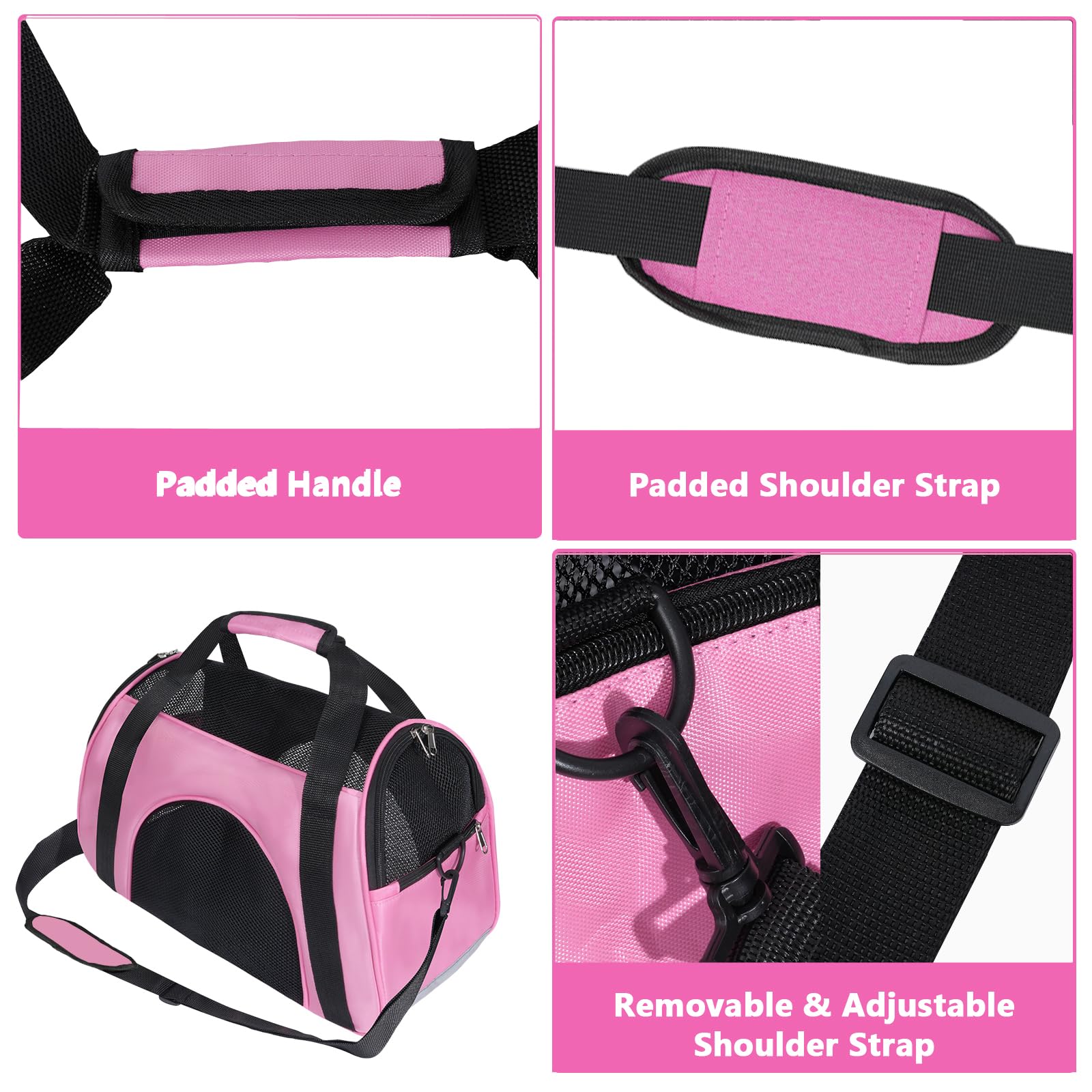 Soft Sided Portable Cat Carrier - Image 4