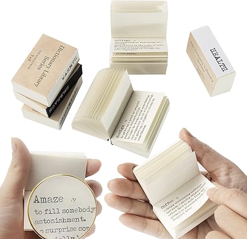 600 piezas de papel decorativo de diccionario pequeño vintage mini diccionario para álbumes de recortes y decoupage 600 piezas