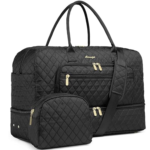 LUOCIP Large Women Travel Duffle Bag, Carry on Bag with