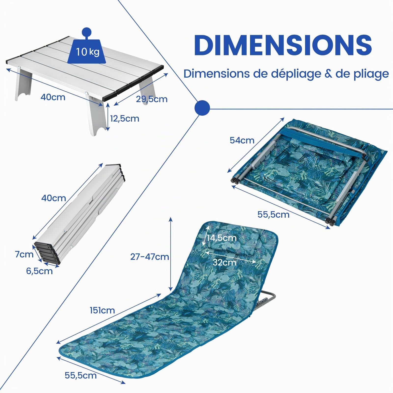 COSTWAY Tapis de Plage Pliables