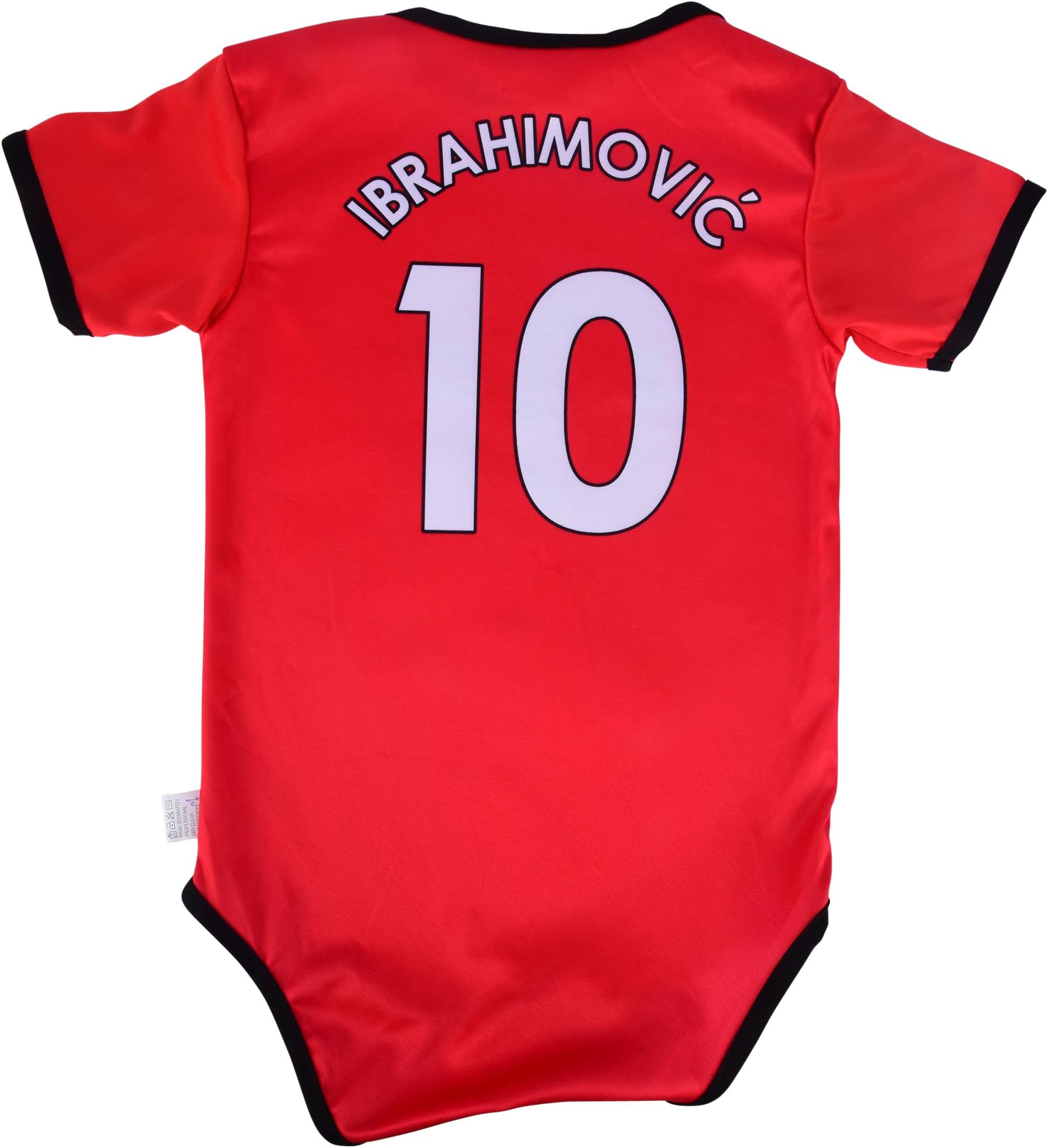 Zlatan Ibrahimovic #10 Baby Soccer Jersey Infant Toddler Onesie Romper Premium Quality (18-24, Home)