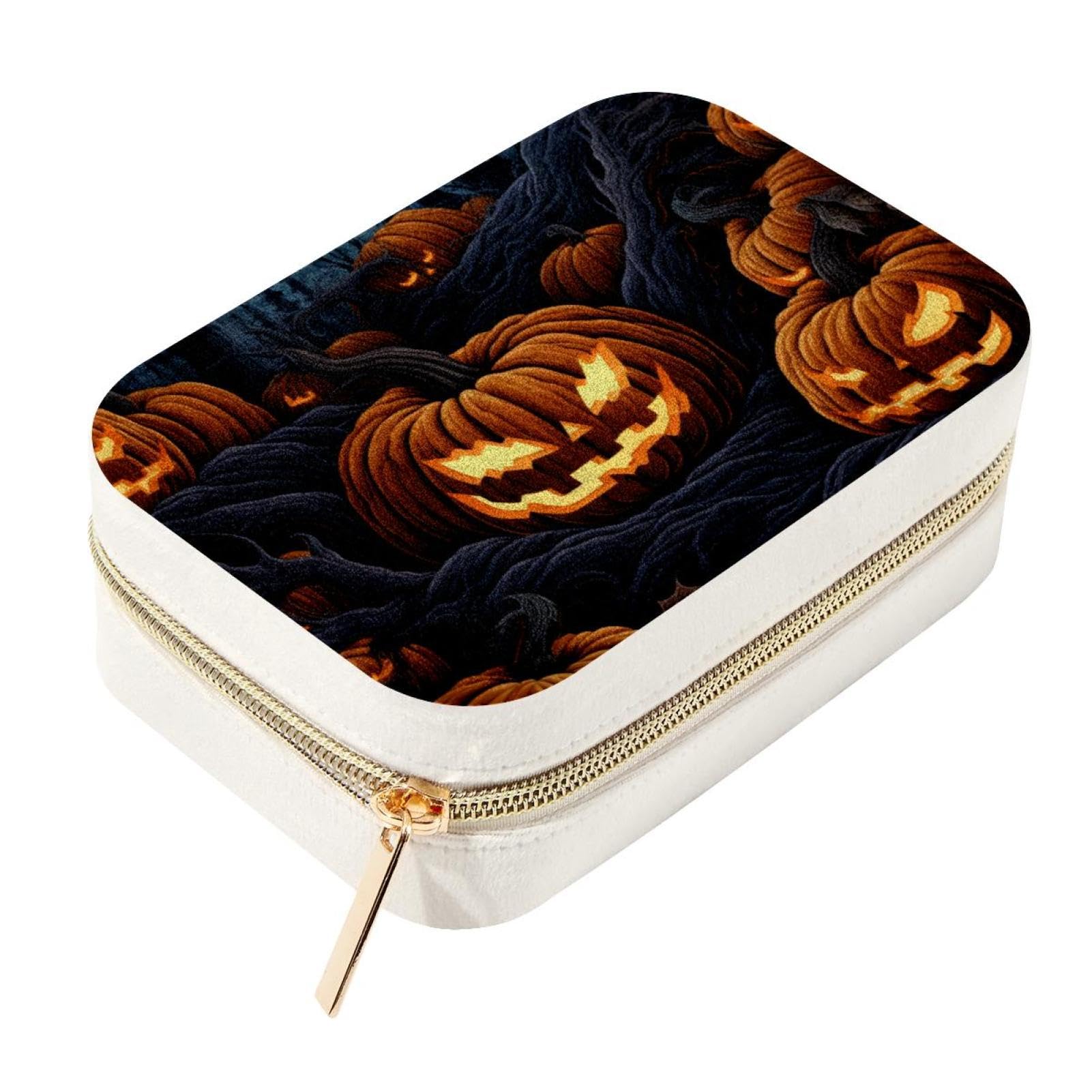 Rangement bijoux citrouille velours anti-nœuds portable