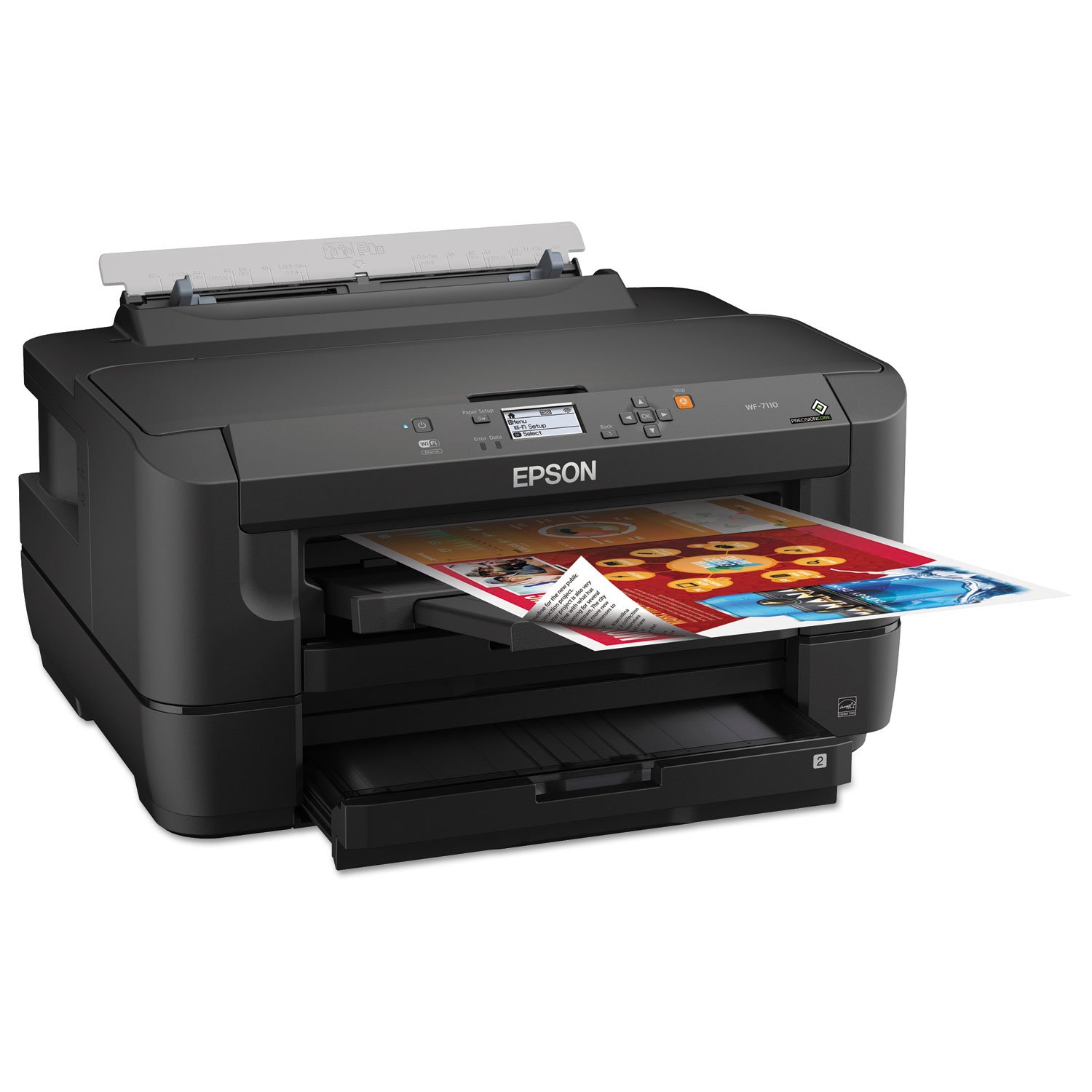 Epson WorkForce WF-7110 Wireless and WiFi Direct, Wide-Format Color Inkjet Pr