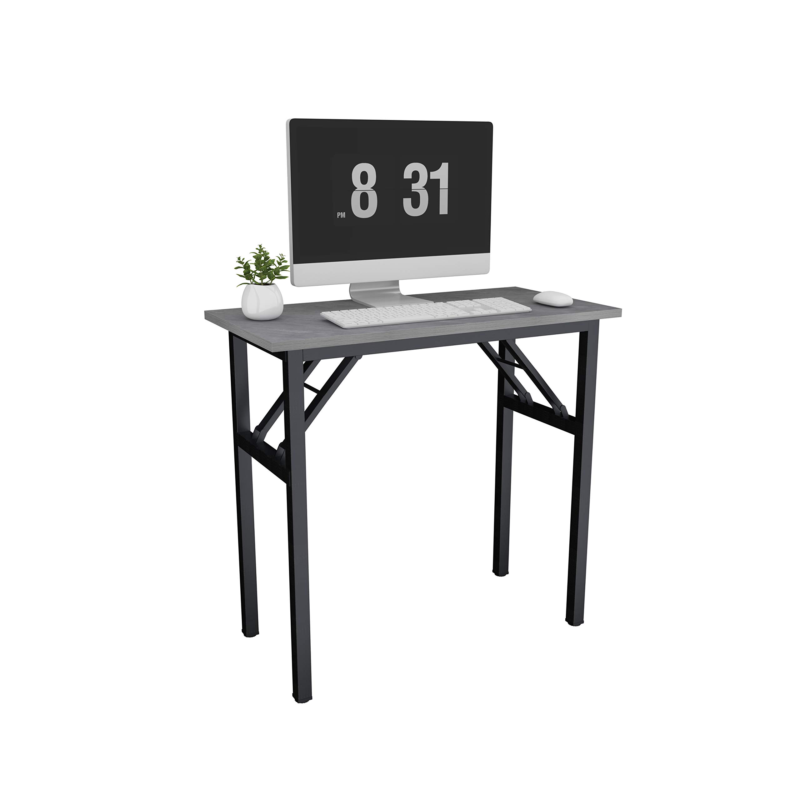 Buy soges Folding Desk Table Computer Desks 80cm x 40cm No Assembly