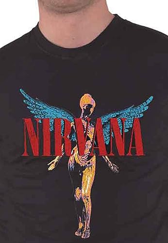 Miniatura 2 de Nirvana Camiseta oficial para hombre en Utero, Negro