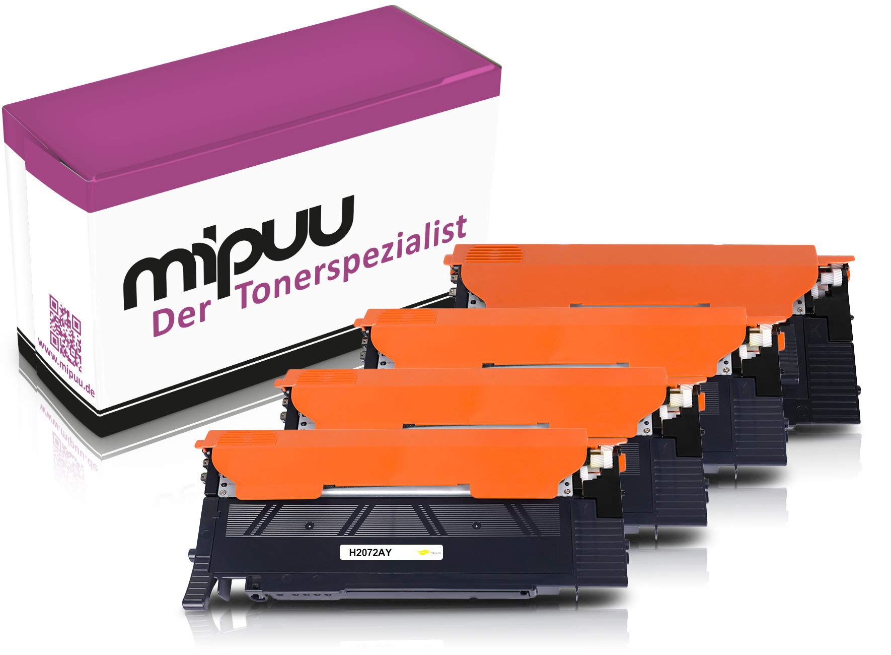Mipuu4 Toner Cartridges Compatible with HP 117A W2070A W2071A W2072A W2073A Toner Cartridge for Color Laser 150 150NW 178 178FWG 178NWG 179 179FNW (Black Cyan Magenta Yellow - Pack of 4)