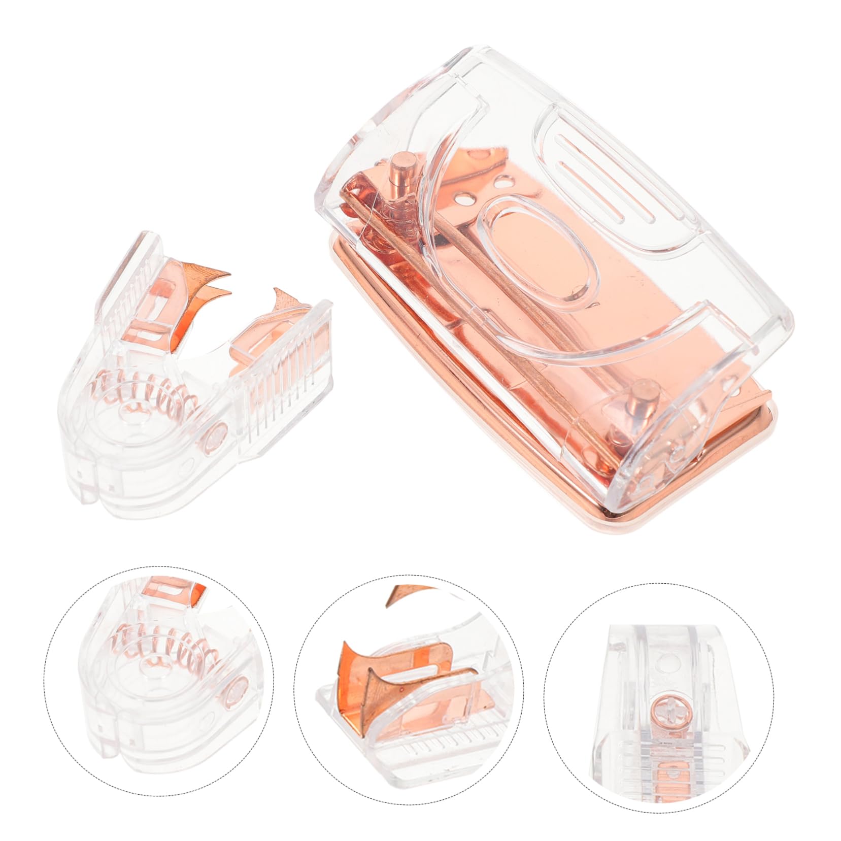 Gadpiparty 5 Set Hole Punch Nail Picker buco fare leva pugni Cartoleria ufficio cucitrice dispositivi di rimozione della cucitrice portatile Perforatore a 2 fori fermo di carta buca plastica