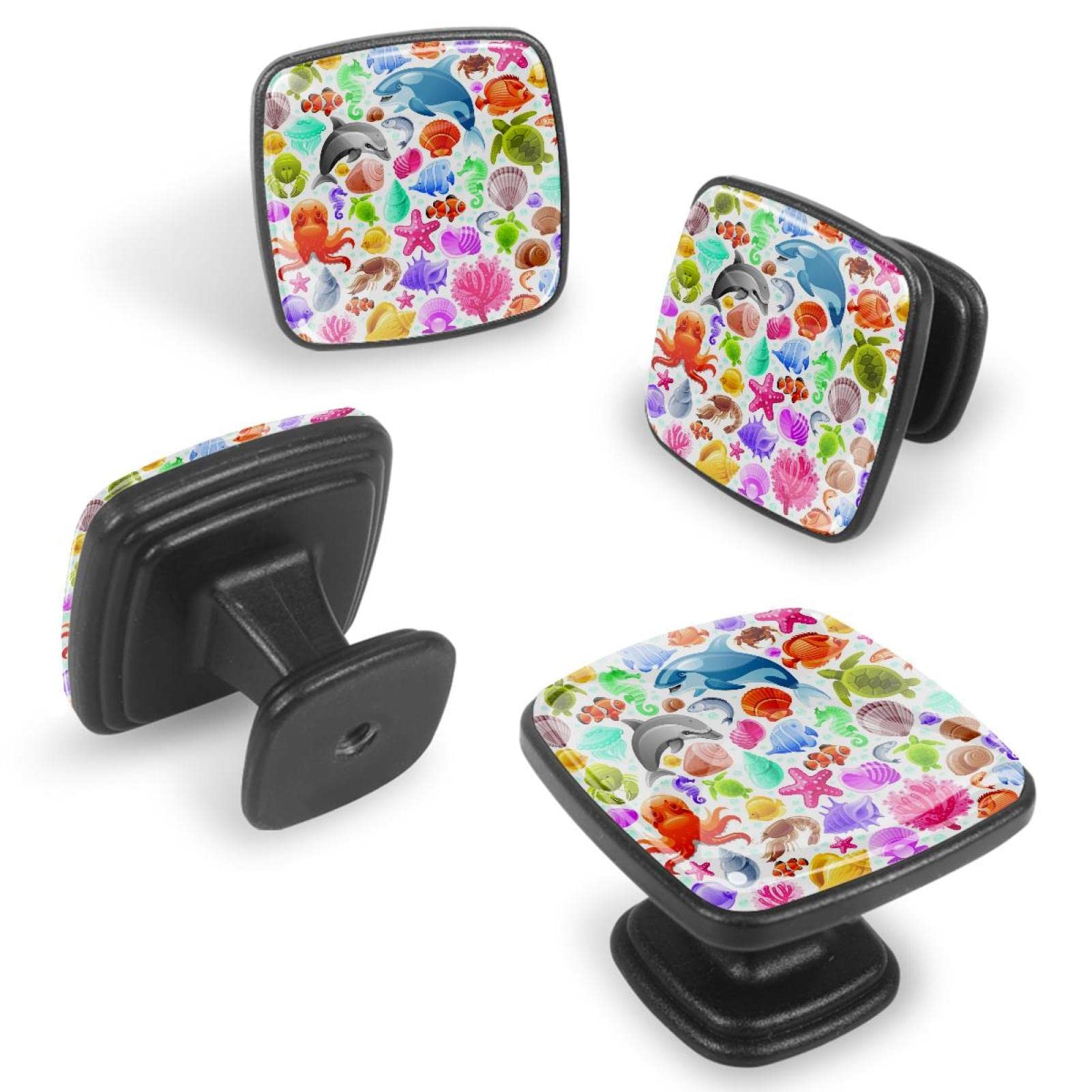Set di 12 manopole con manico quadrato Sea Travel icon