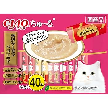Amazon.co.jp: チャオ (CIAO) ちゅ~る 贅沢サーモンバラエティ