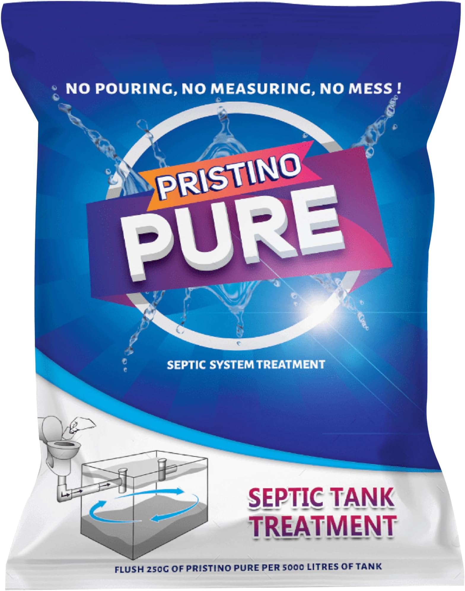 - Septic Tank Cleaner - 500gm | One pack for one-year maintenance| Clears Drains, Prevents Blockages, and Keeps Your Drain System Fresh and Clean!