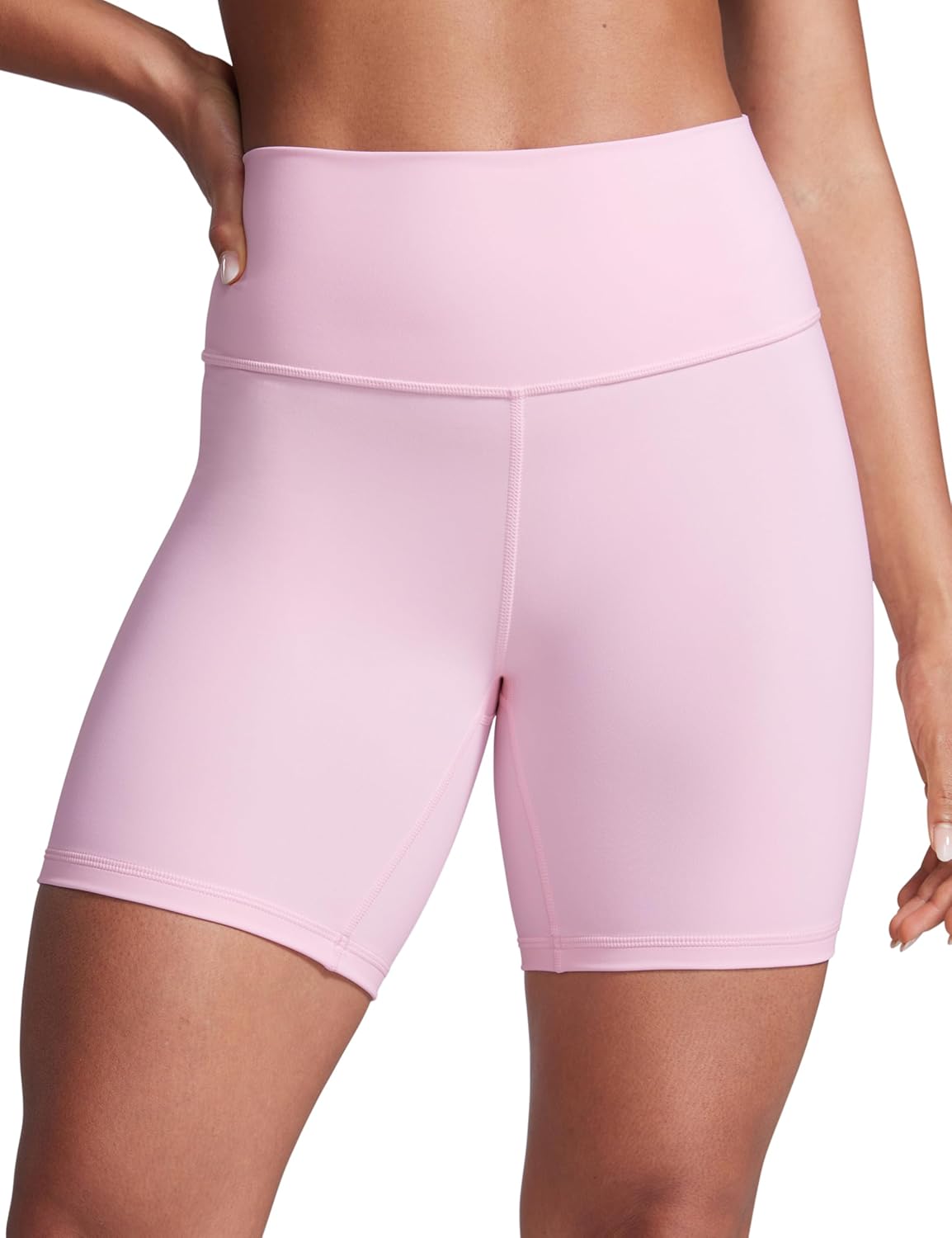 CRZ YOGA Butterbreeze Athletic Biker Shorts 6'' - High Waisted Workout Gym Volleyball Running Yoga Tummy Control Womens
