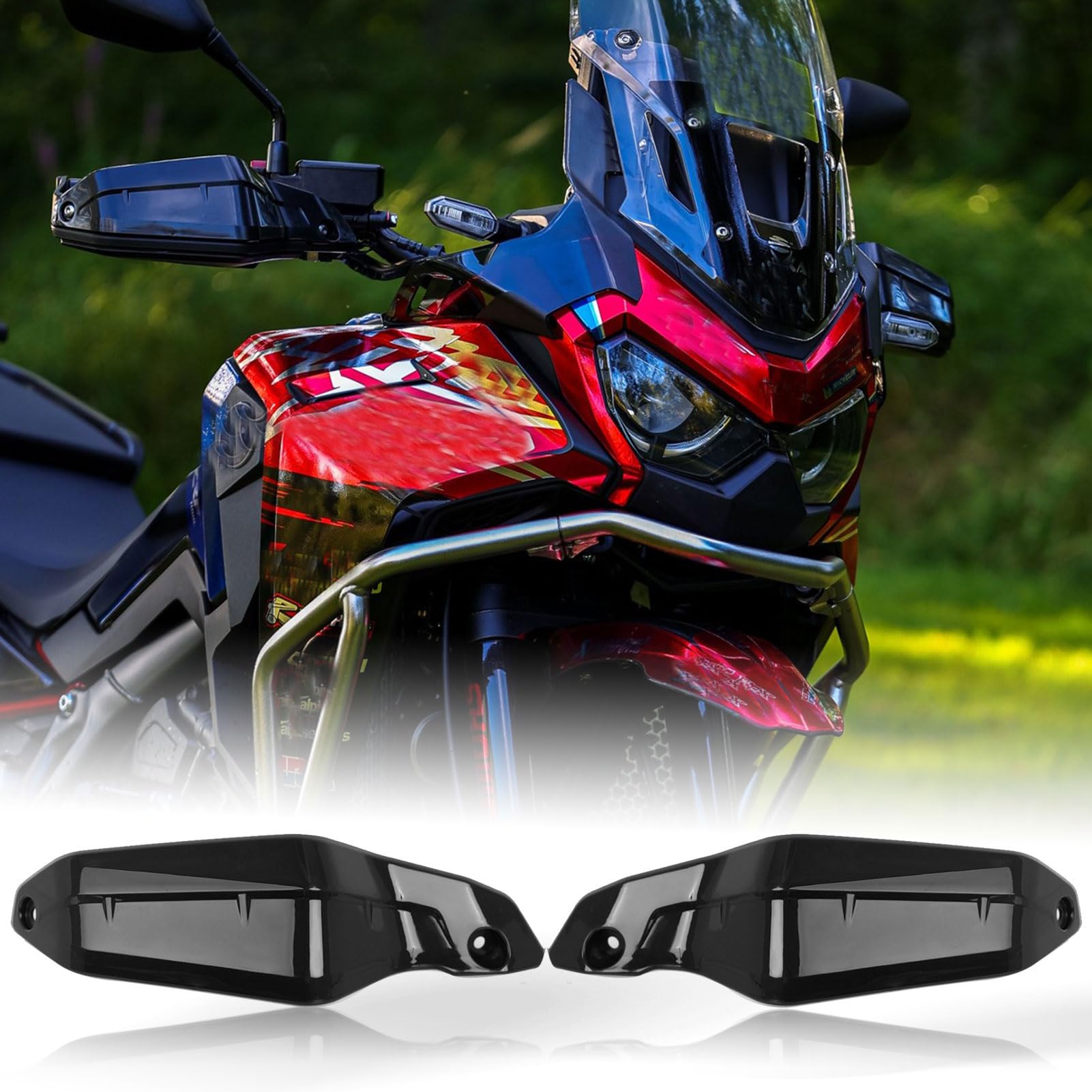 Moto Accesorios X-ADV 750 21-24 Protector Manillar Paramanos Guardamanos cubremanos Deflector de viento para Ho&n&da CRF 1100 L CRF1100L Africa Twin ADV Sports 20-25 (Negro)