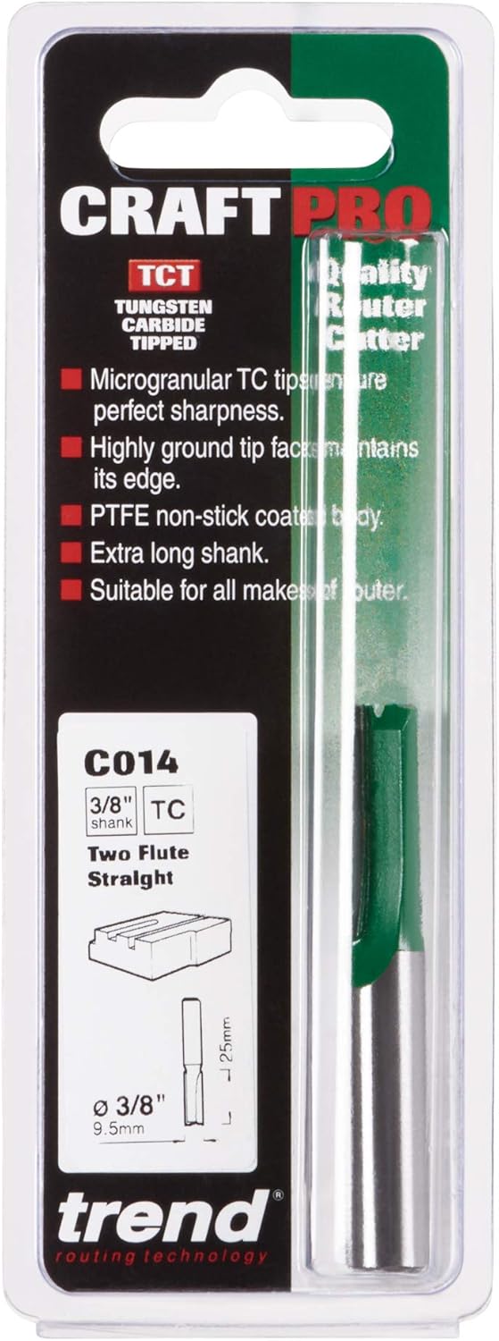 Trend C014X3/8TC Router bit, Black
