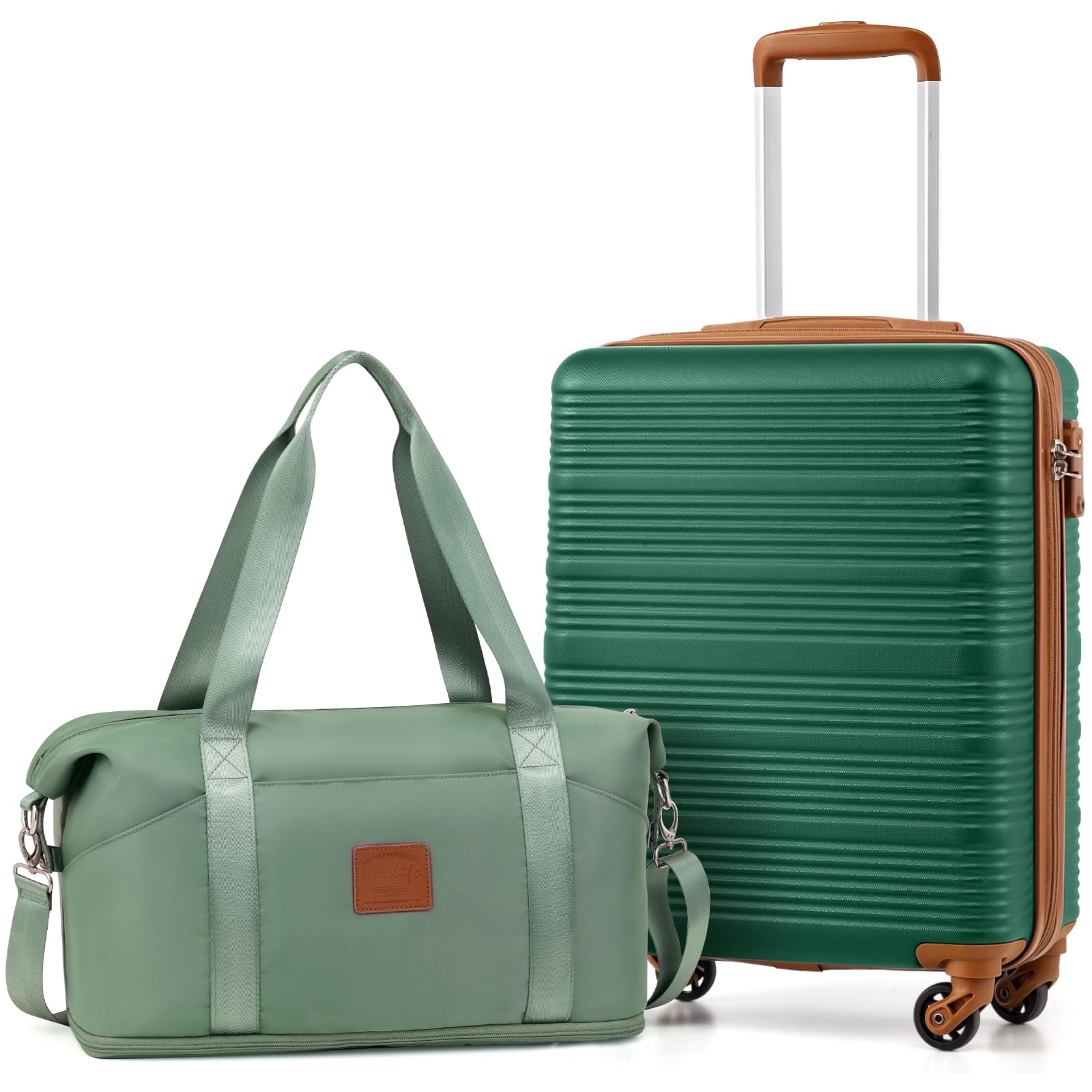 COOLIFE Kabinenkoffer 55X35X20cm für Ryanair Fluggesellschaft Handgepäck Kabinengepäck Hartschlagenkoffer Leichtgewicht mit TSA-Schloss und 4 Spinner-Rädern