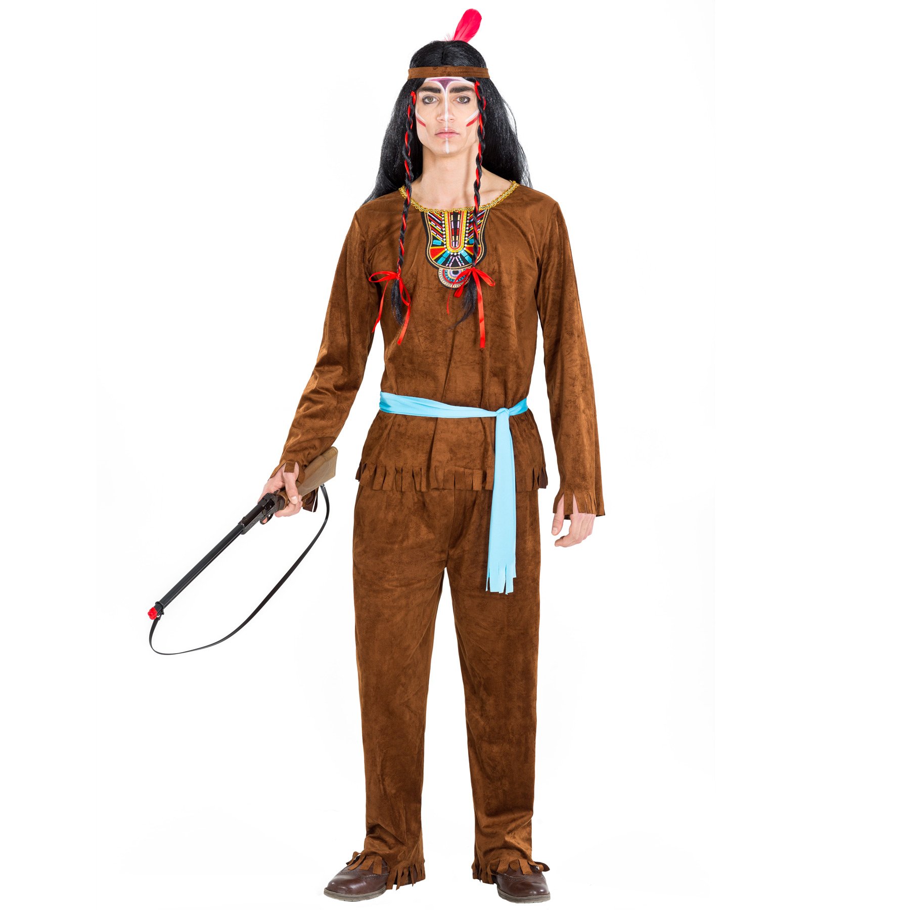 Widmann Apache Indianer-Kinderkostüm Mit Stirnband & Feder – Perfekt Für Karneval Oder Mottoparty