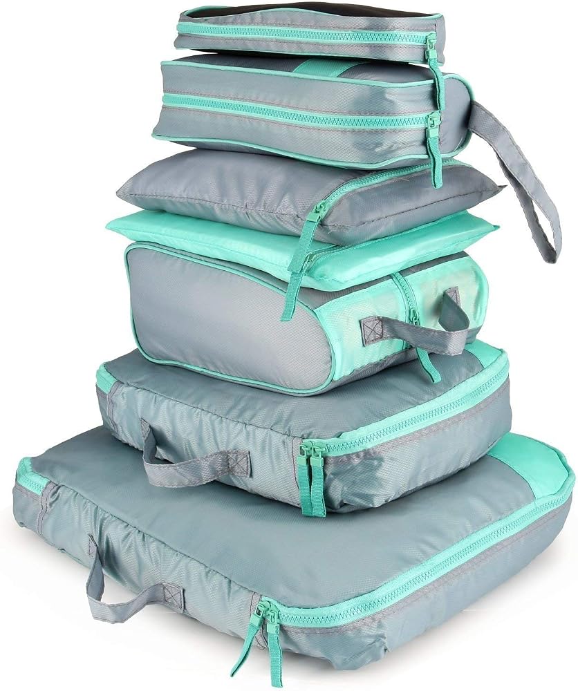 AIZBO 7 Set Waterproof Packing Cubes 