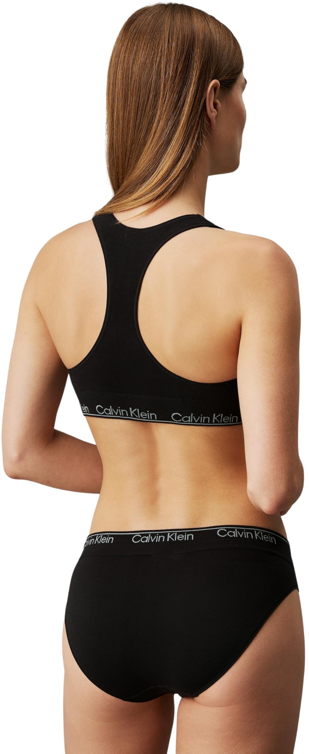 Calvin Klein Sujetador Tipo Bralette Mujer Racerback Bralette con Copas Preformadas