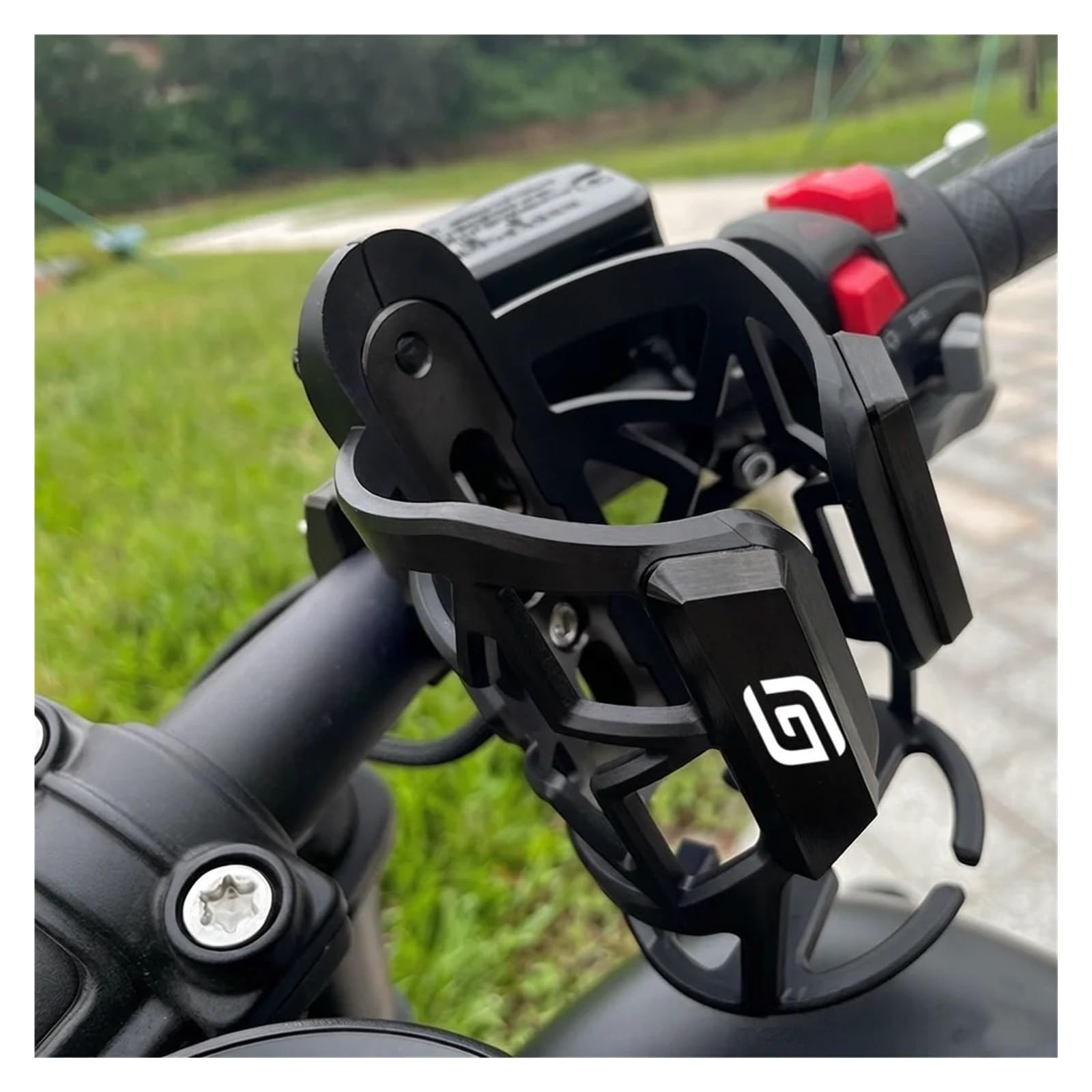 Soporte cantimplora motorizada para Gas EC300 Portavasos Motocicleta: Soporte Botellas De Agua Y Vasos