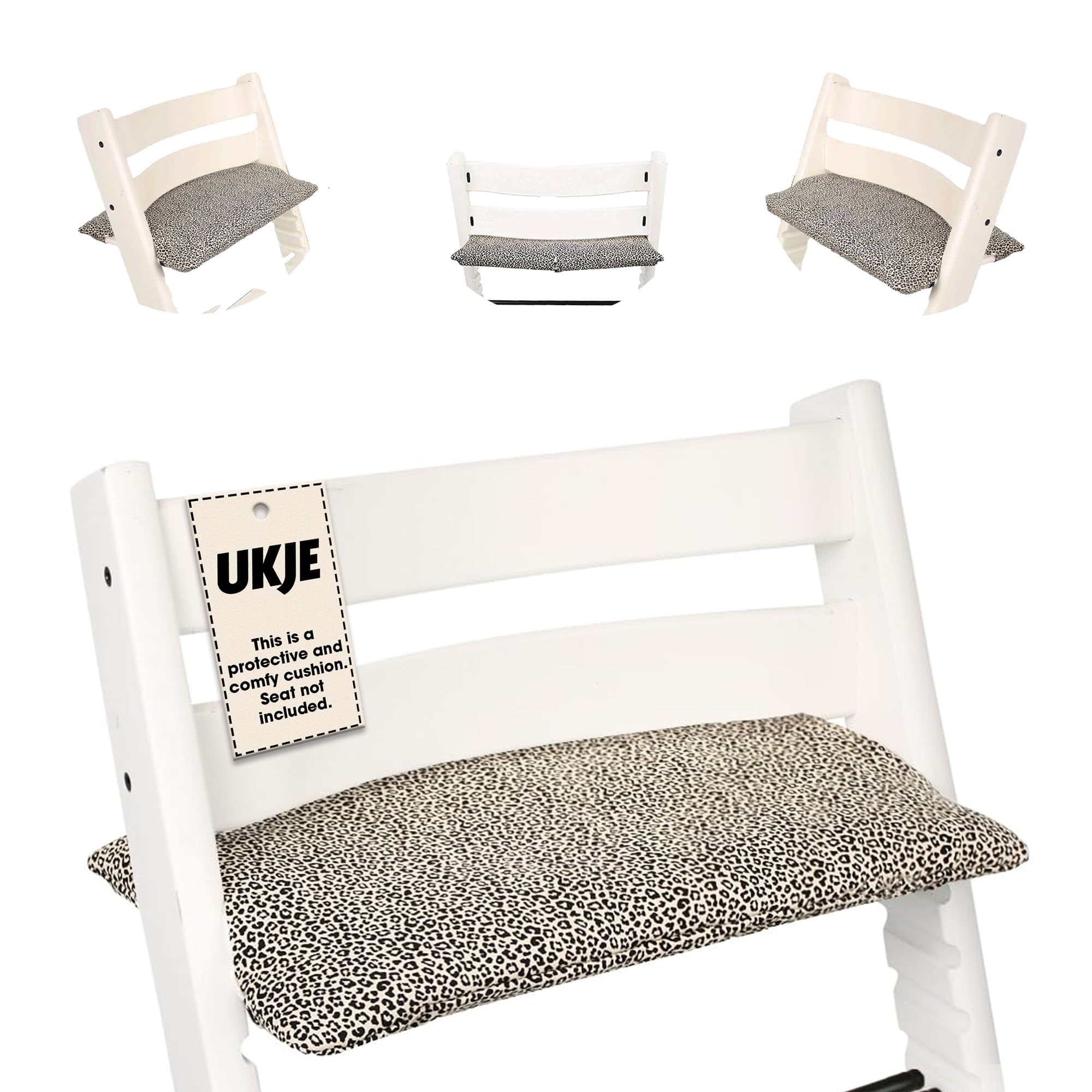 UKJE Cushion Compatible with Stokke Tripp Trapp, Cushion for High Chair Baby Seat Padding, High Chair Accessories