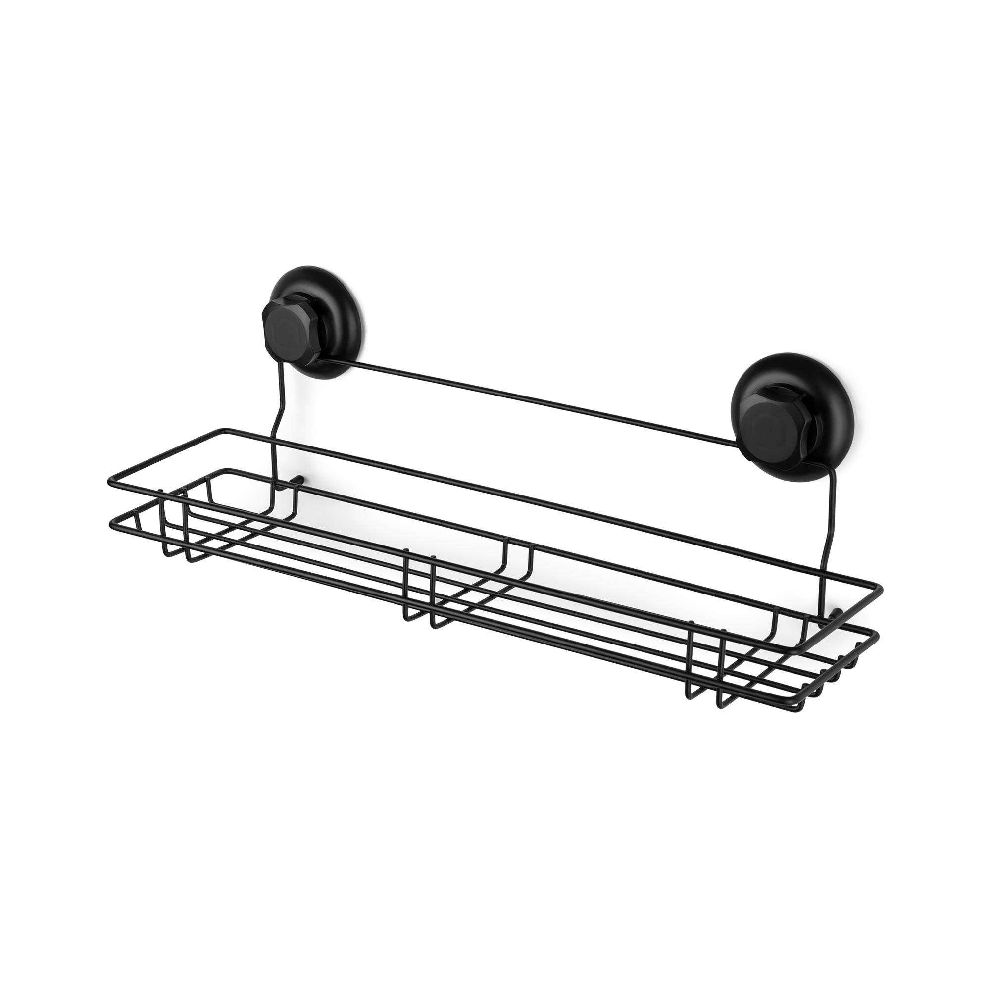 Étagère XL Compactor Bestlock Black pour douche et salle de bain sans perçage