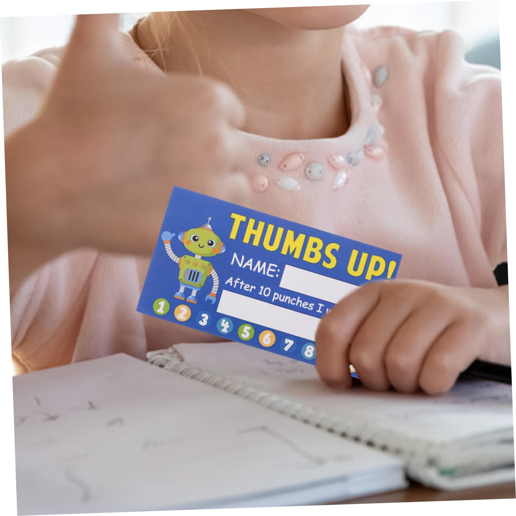 SEWACC 1000piezas Tarjetas Perforadas De Recompensa Para Pack De Tarjetas Motivacionales Para Educación y Comportamiento El Aula Para Estudiantes y Profesores