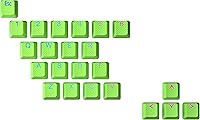 Vista 11 de Juego de teclas de goma Ranked Translúcidas de doble disparo Perfil OEM para teclado mecánico de juegos (Viva Magenta, 23 teclas)