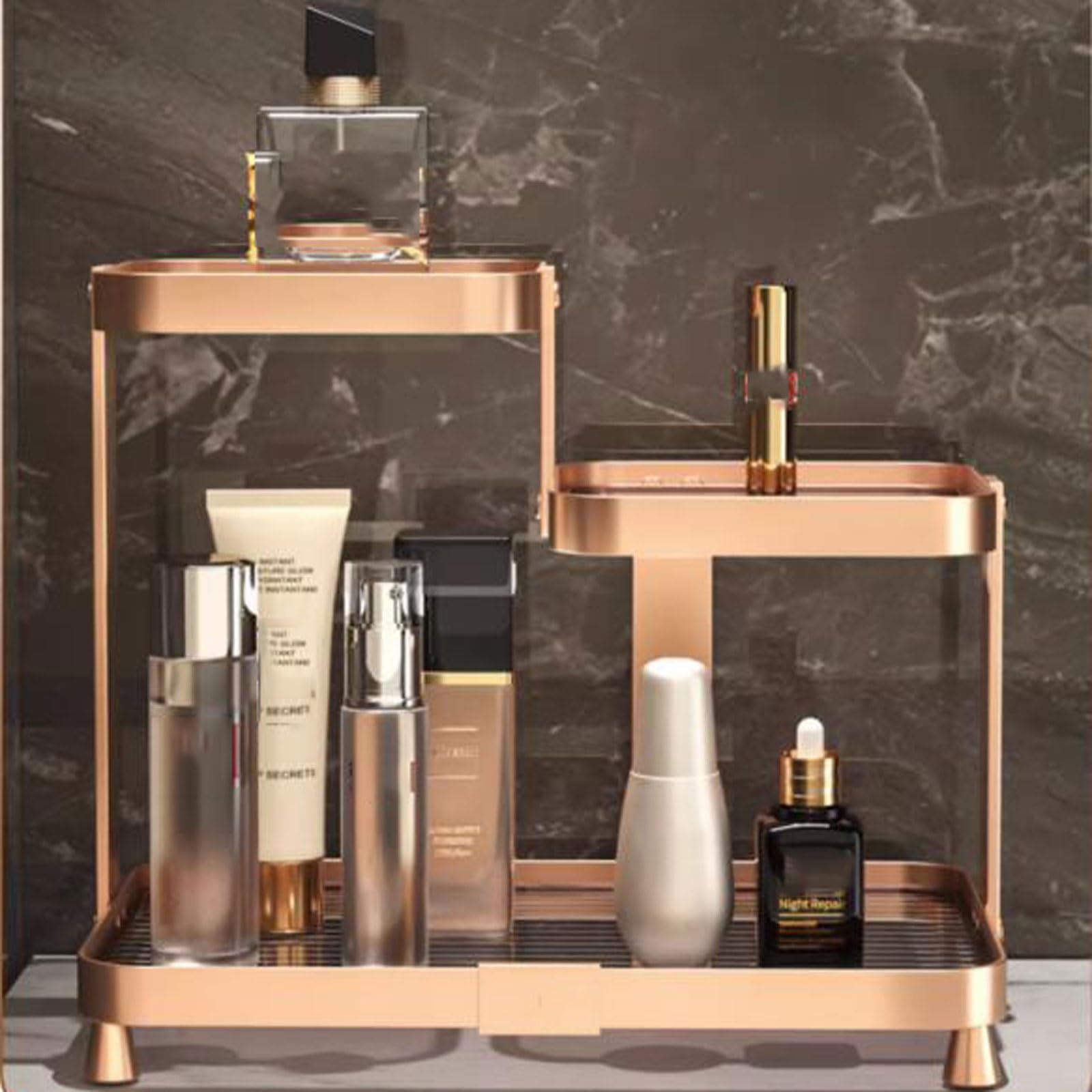 Maquillage portatif Étagère à cosmétiques de Toilette