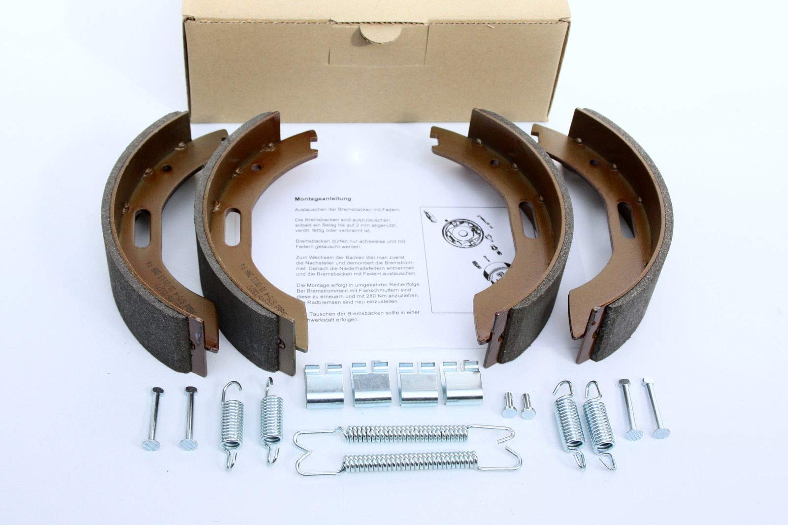 trailer parts4u Bremsbacken für BPW Bremse 200x50 S2005-7 RASK Kennung 358/379 Bremsbelag