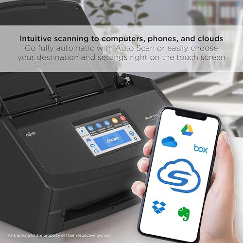 Miniatura 3 de Fujitsu ScanSnap iX1500 Escáner de documentos dúplex a color con pantalla táctil para Mac y PC (modelo blanco, versión 2020) (renovado)