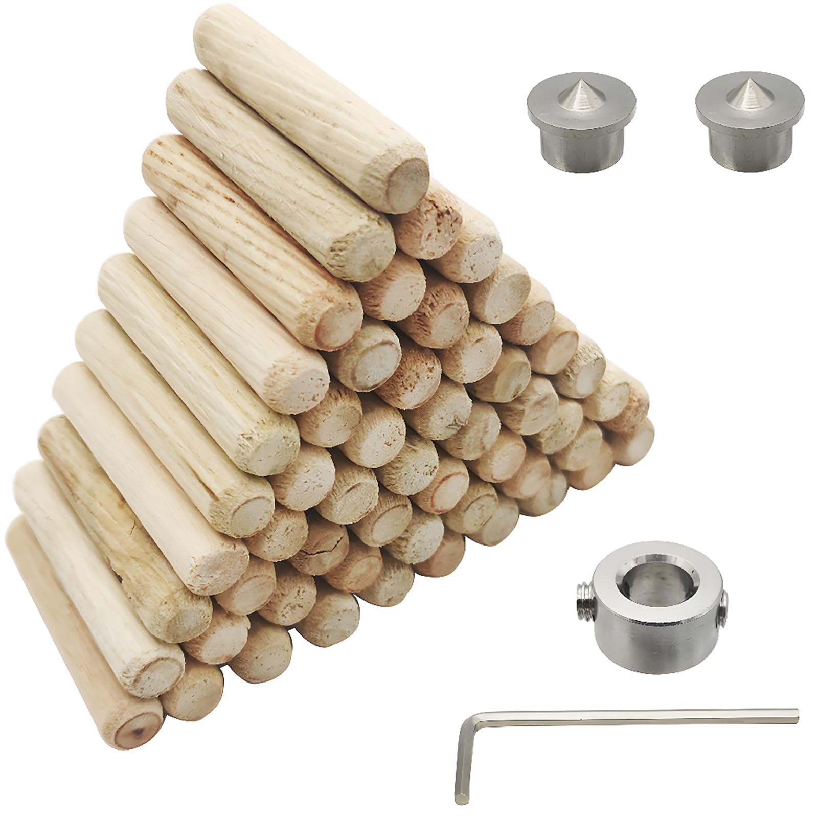 Espigas de madera de 8mm para unir muebles sin tornillos visibles con kit CESFONJER 6