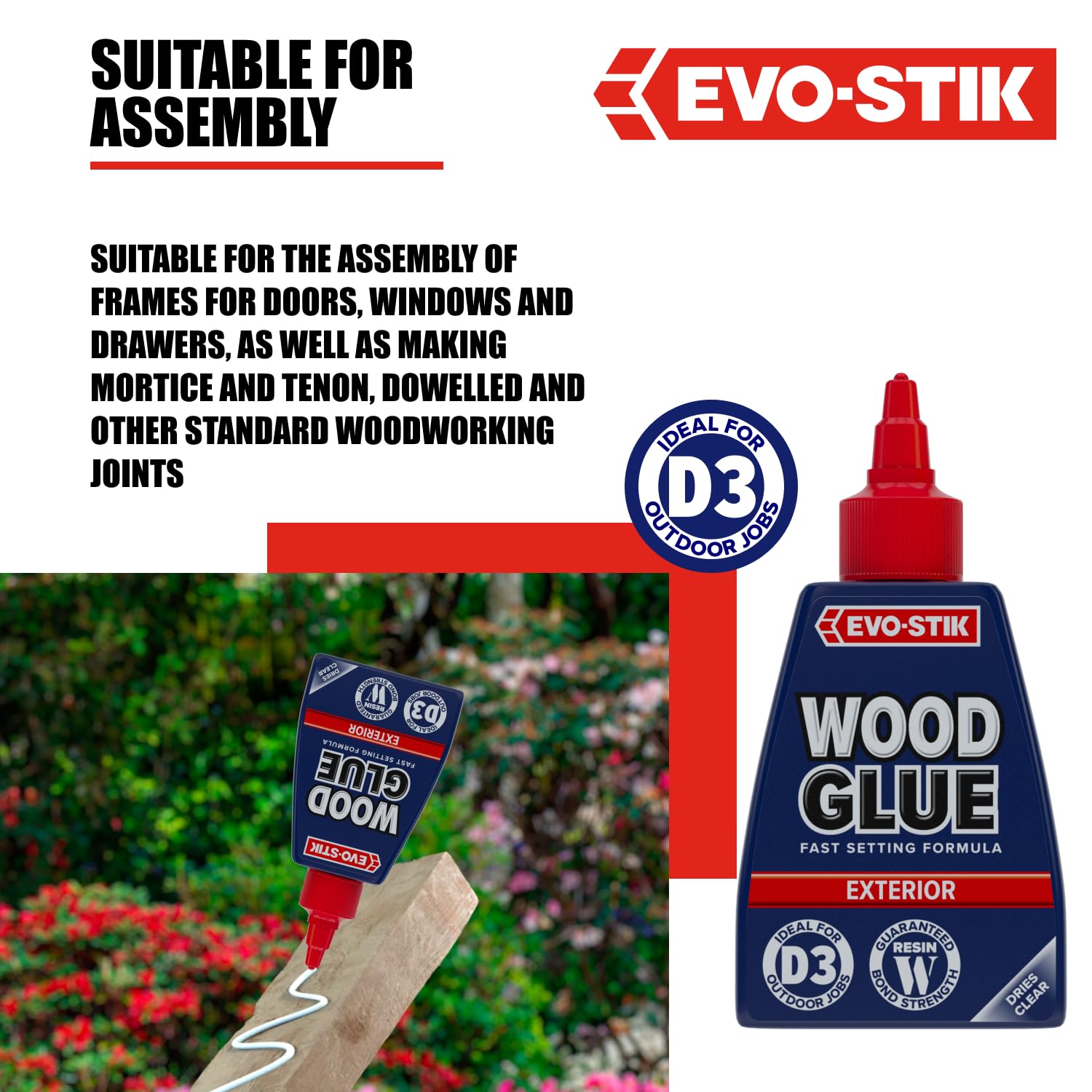 Evo Stik Wood Adhesive Weatherproof - 250ml 717015