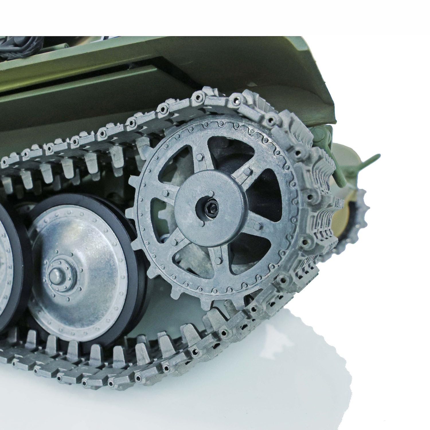 Heng Long Panther G RC Panzer 1/16 7.0 Customized RTR Tank 3879 Metall Tracks Räder Barrel Recoil 360 ° Drehbarer Turm Infrarot Kampf
