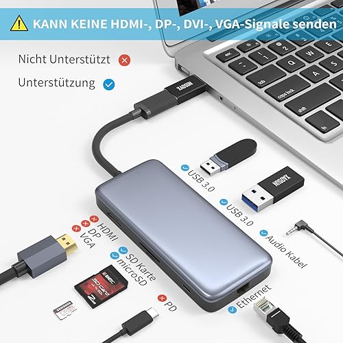 Vista 17 de XAOSUN [10 Gbps] Adaptador USB C hembra a USB macho (paquete de 2), adaptador 3.1 USB A a C, sincronización de datos SuperSpeed unilateral y carga