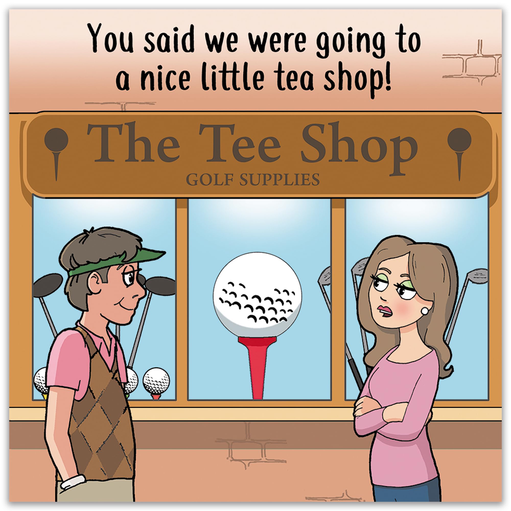 Twizler Lustige Golfkarte – Blankokarte Mit Humorvollem Design, Für Geburtstag, Dank, Hochzeit & Viele Anlässe
