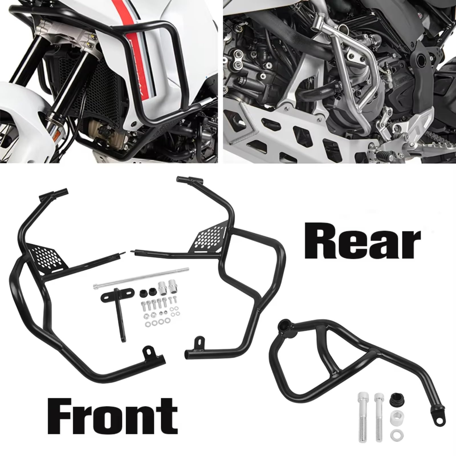 Amazon | バイクエンジンガード Compatible With Ducati For Desert X 