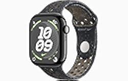 Apple Watch Series 10 [GPS, 46mm] - Jet Black Aluminum Case with Midnight Sky Nike Sport Band, S/M (Renewed)