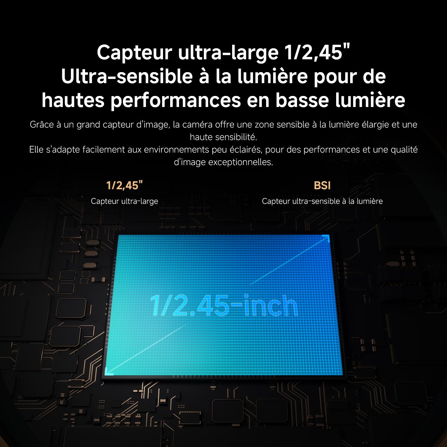 XIAOMI C500 Camera Interieur, 3,5K 6MP 360° Caméras de Surveillance, Alexa | Détection Personnes/Animaux, Suivi Auto, Couleurs Réelles En Faible Luminosité, Audio Bidirectionnel, Wi-Fi 6 2,4/5 GHz