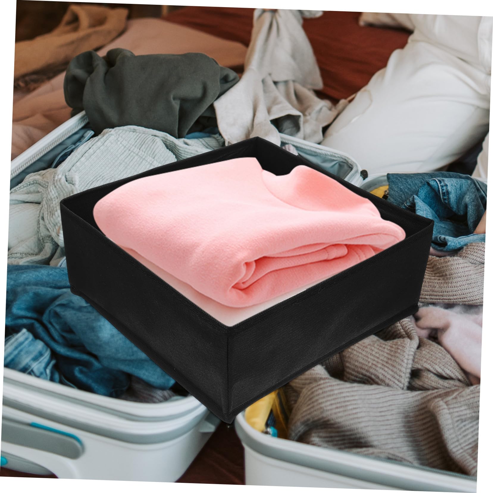 BESTYASH 6stücke Faltbare Unterwäsche Aufbewahrungsbox mit Schublade für Kleidung Socken und Kleine Gegenstände Langlebiger Stauraum Organizer für Schrank