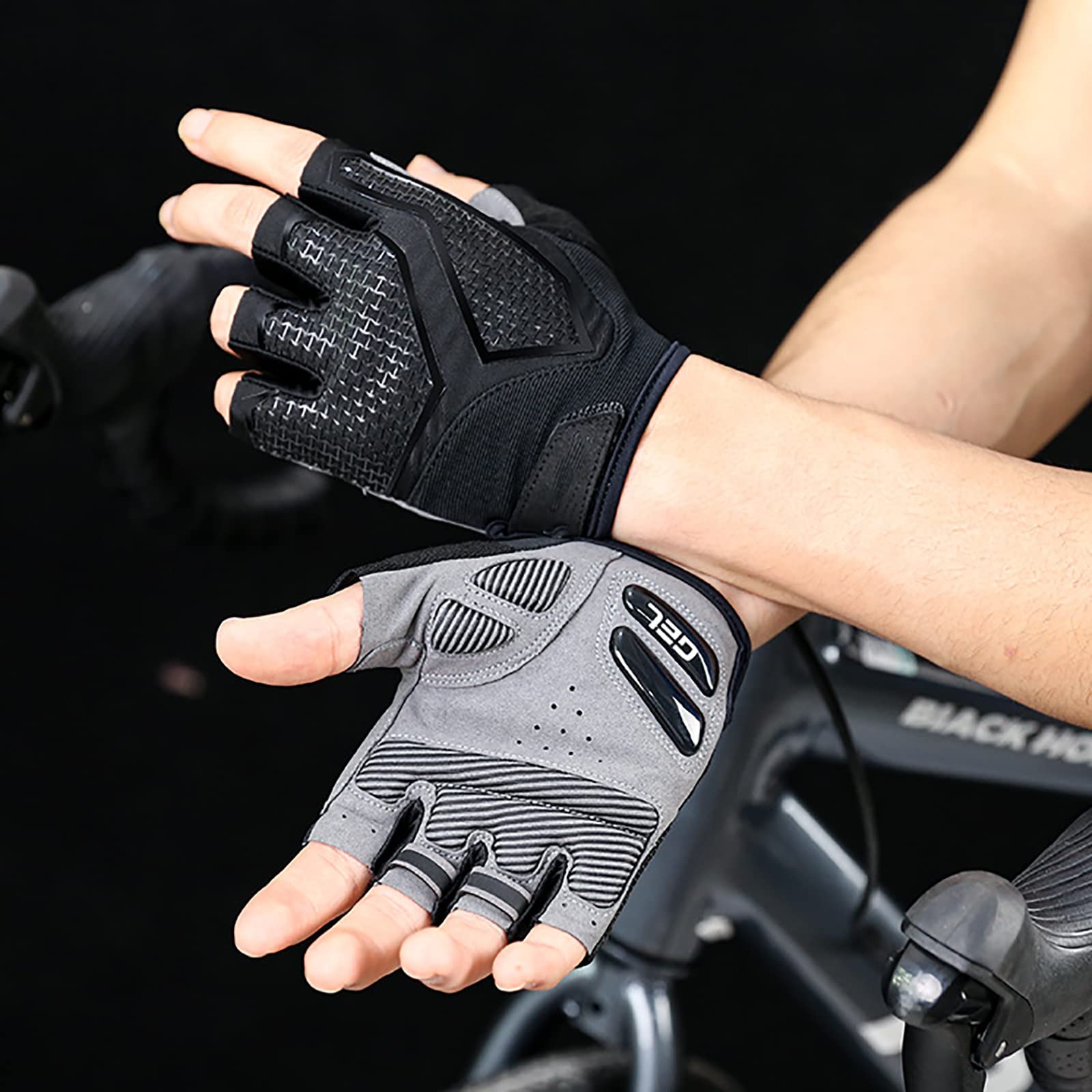 Guanti da Ciclismo Guanti Bici con Mezze Dita Traspirante Guanti Estivi Uomo Donna per Bicicletta Arrampicata & Altro Sport All'aperto