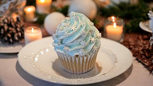 Miniatura 2 de Copo de nieve congelado de mezcla de unicornio sin gluten, sin huevo, sin nueces, Kosher, grande, caramelo a granel, azúcar elegante, para hornear,