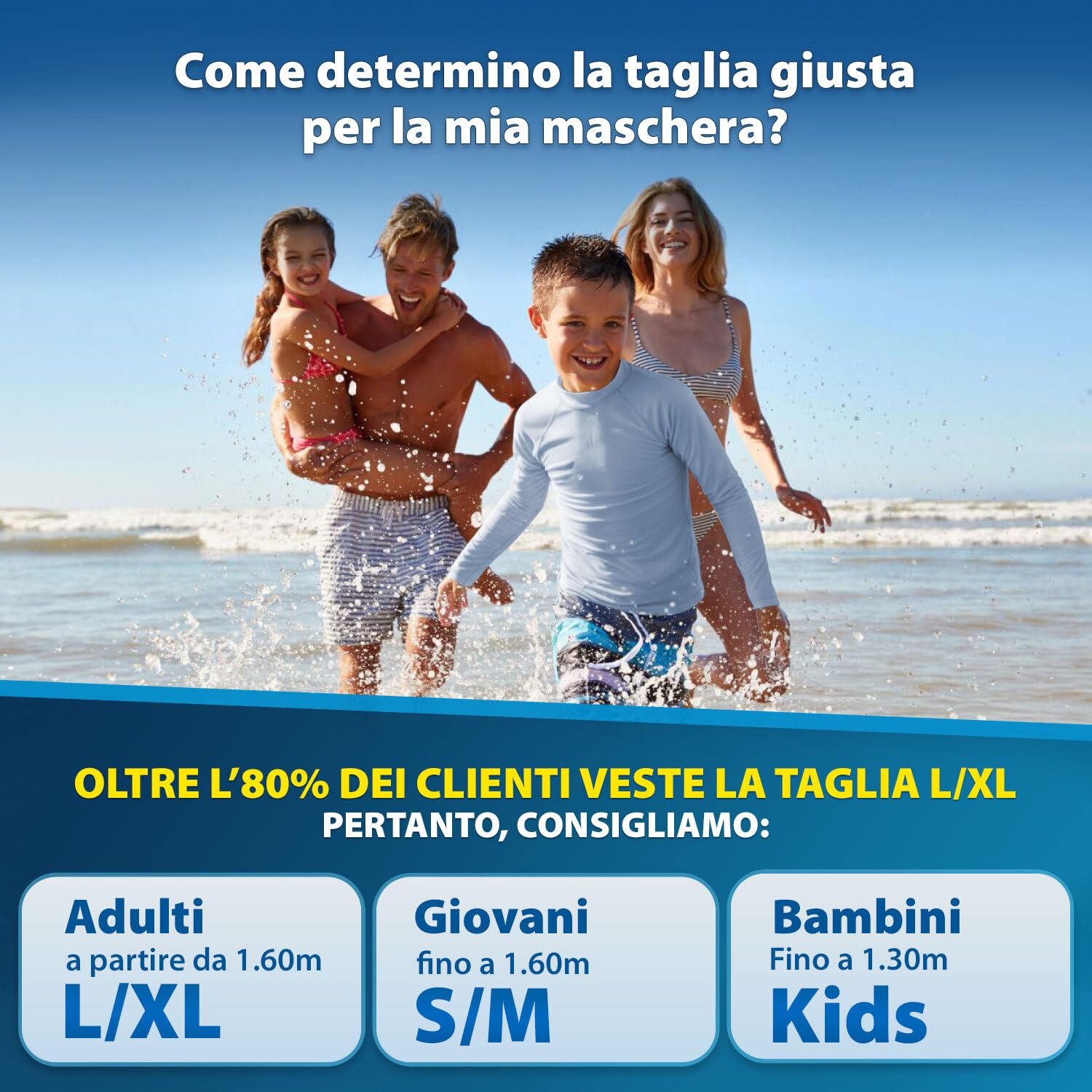 KAIMANA® Maschera Snorkeling Bambino Integrale – Maschera Snorkeling Bambini Full Face 4-10 Anni con Sistema CO₂-Safe, Anti-Appannamento, Anti-Infiltrazioni – Inclusa Borsa da Trasporto