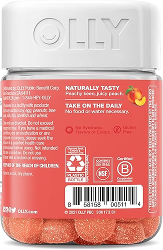 Miniatura 7 de OLLY - Gomitas de probióticos  prebióticos que apoyan la salud digestiva e intestinal 500 millones de unidades formadoras de colonias fibra